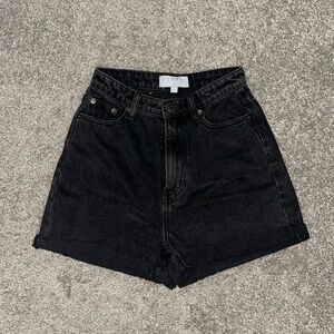 Meshki High Waisted Jean Shorts